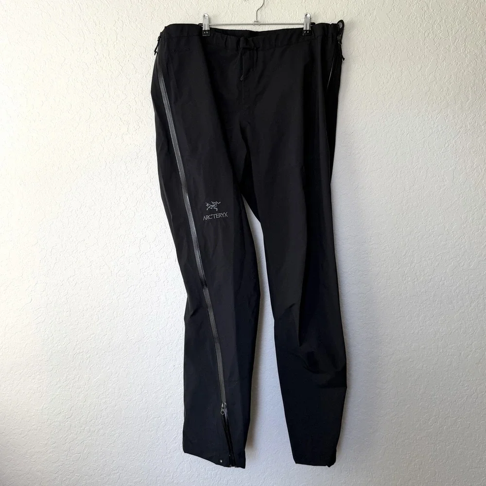 ARC'TERYX Beta Pants Men's XL Black GoreTex Nylon Lightweight‎ Shell Hiking EUC